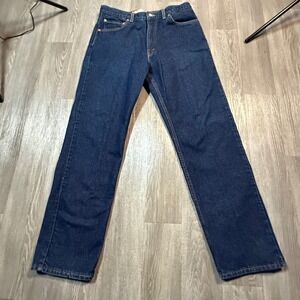 Levi Strauss 505 Jeans Mens W36 L32 Regular‎ Fit Dark Wash Denim